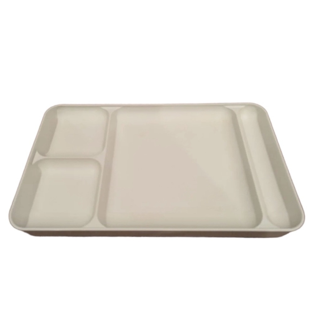 Set Of 2 Vintage Tupperware Divided Serving Trays #1535 Picnic Lunch Cam…
